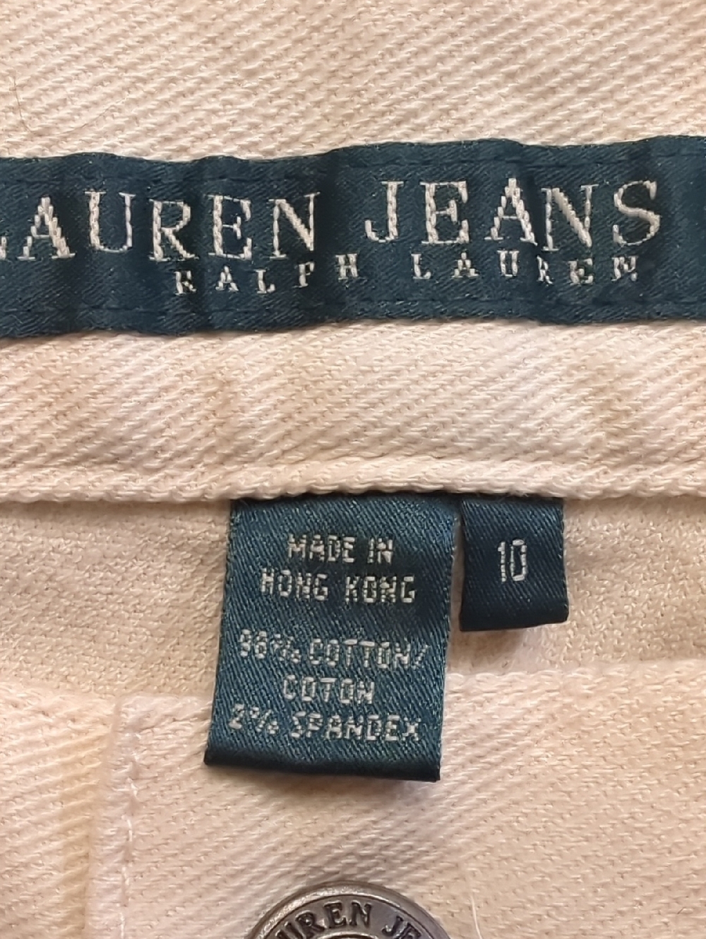 Lauren Jeans Co Ralph Lauren- Women’s Denim With Beaded Design Size 10 - Picture 12 of 16